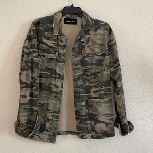 womens camo button down jacket